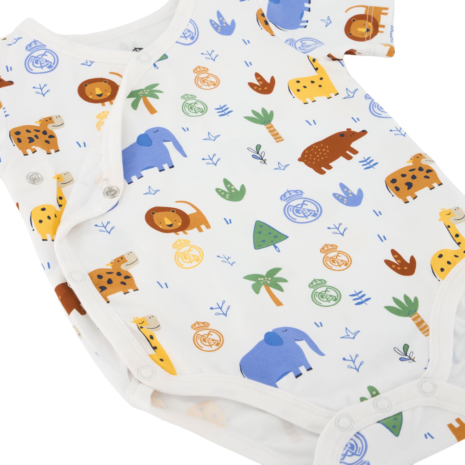 2 Set Baby Bodysuit Jungle Friends White Real Madrid