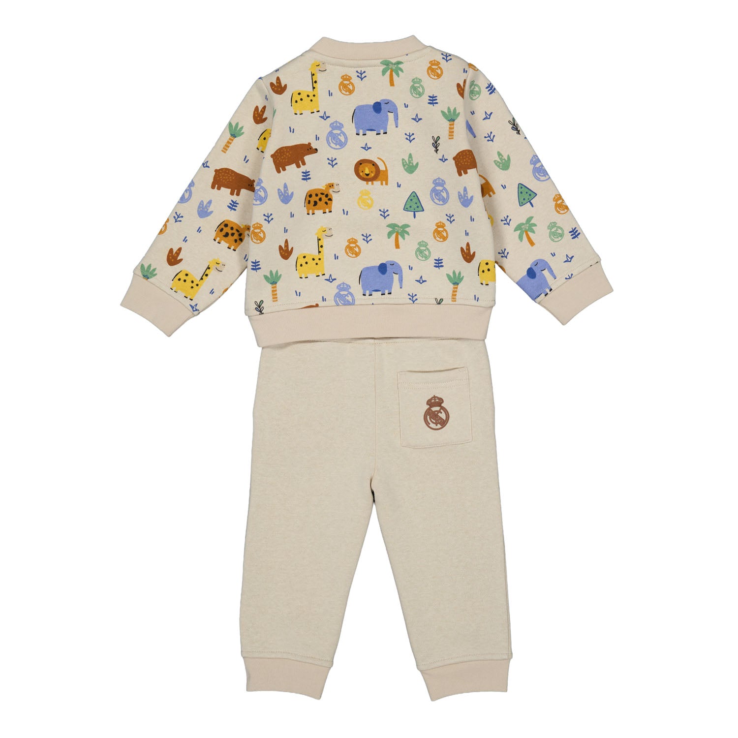 Baby Tracksuit Jungle Friends Beige Real Madrid