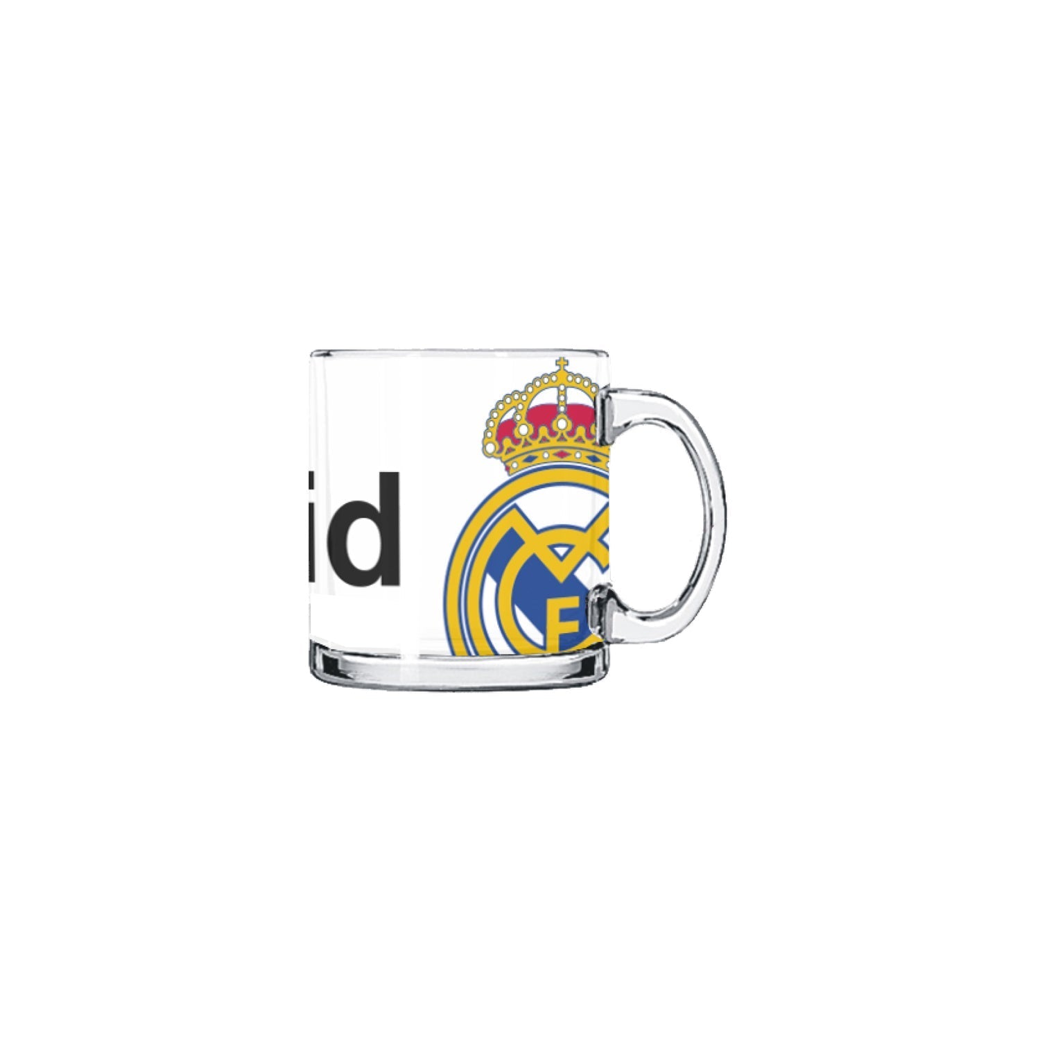 Real Madrid White Glass Mug