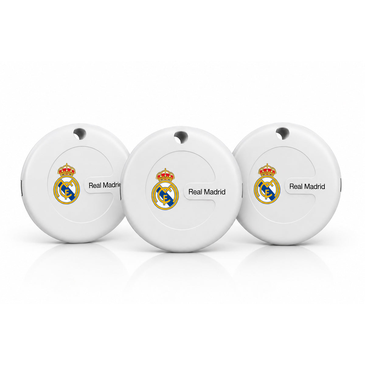 Real Madrid Luggage Tracker 3-Pack White