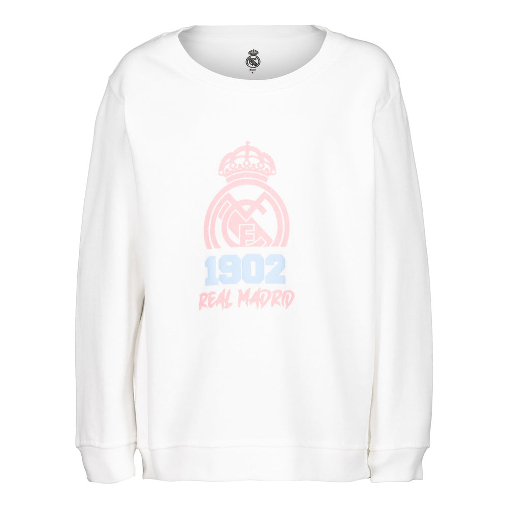 Infant Crewneck Jumper 1902 Print White/Pink