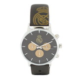 Analogue Chronograph Watch Silicone Strap Black