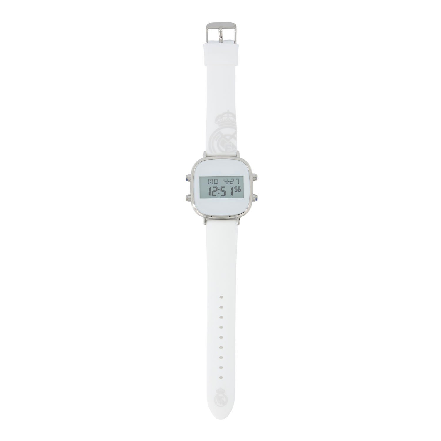 Reloj Digital Cuadrado Correa Silicona Blanco