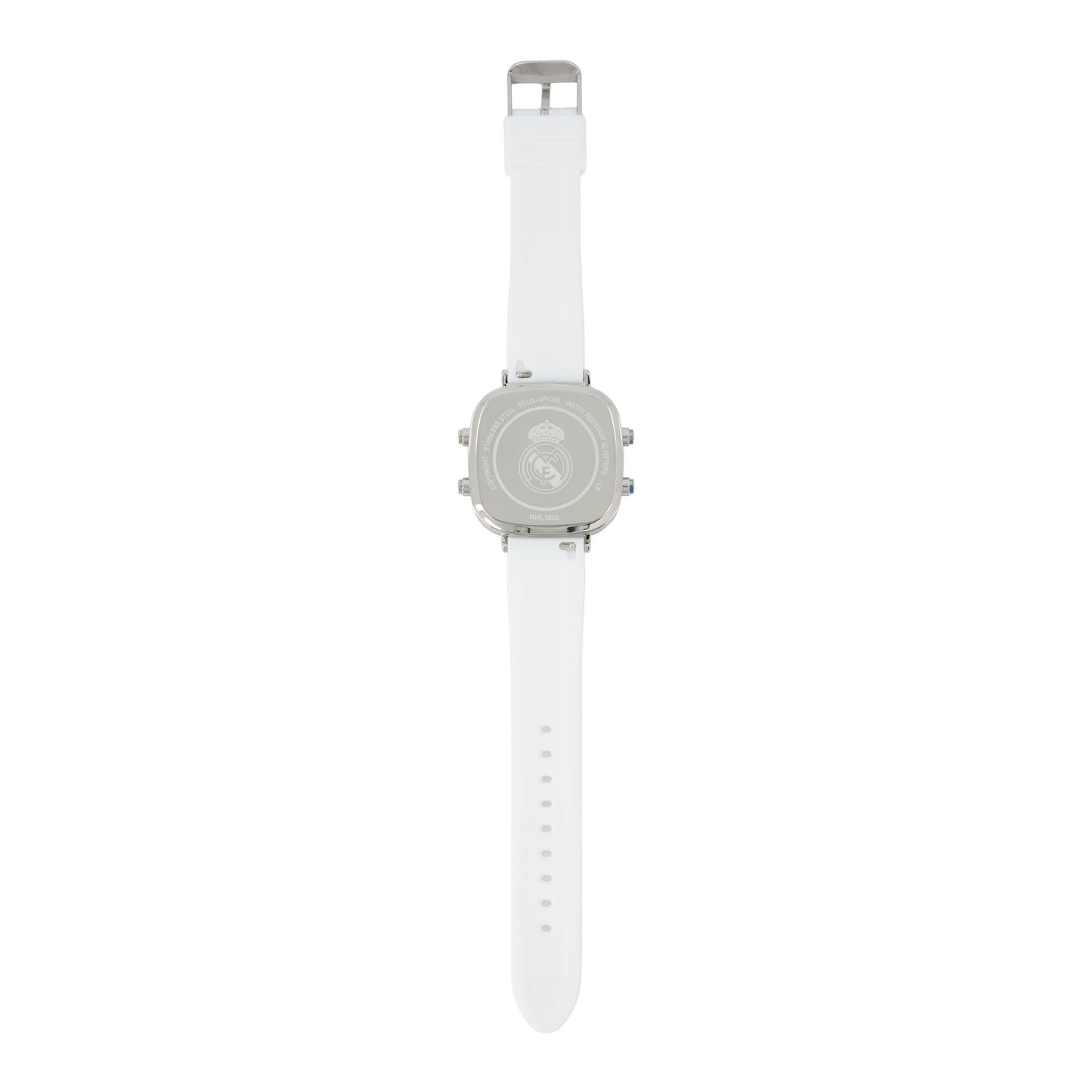 Reloj Digital Cuadrado Correa Silicona Blanco