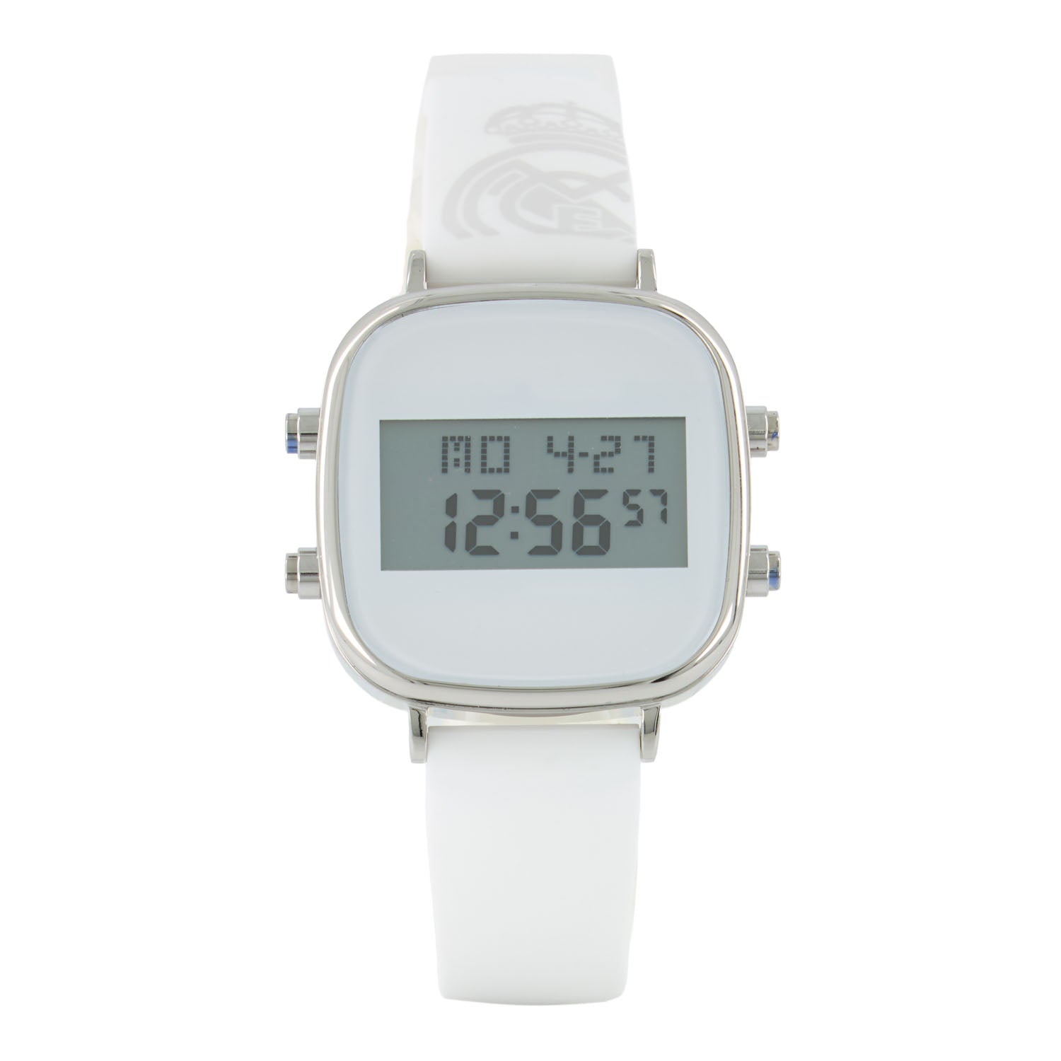 Reloj Digital Cuadrado Correa Silicona Blanco