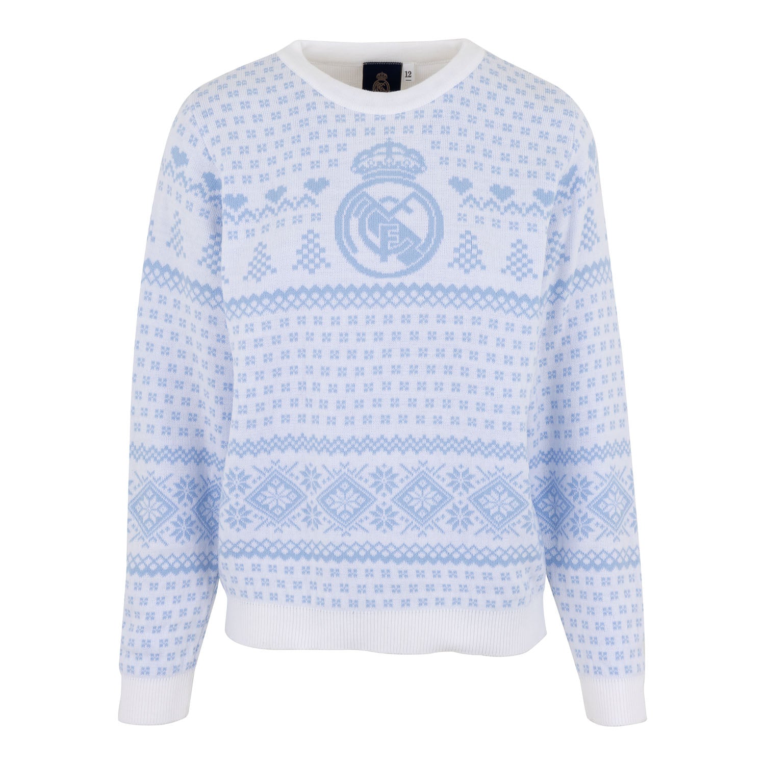 Ladies Christmas Sweater Pastel Blue