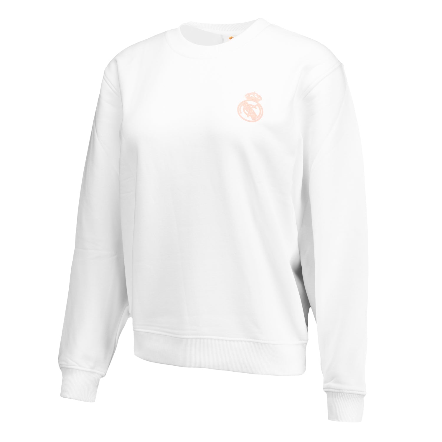 Womens ECO Essentials Real Madrid White Crew Cropped Sweatshirt