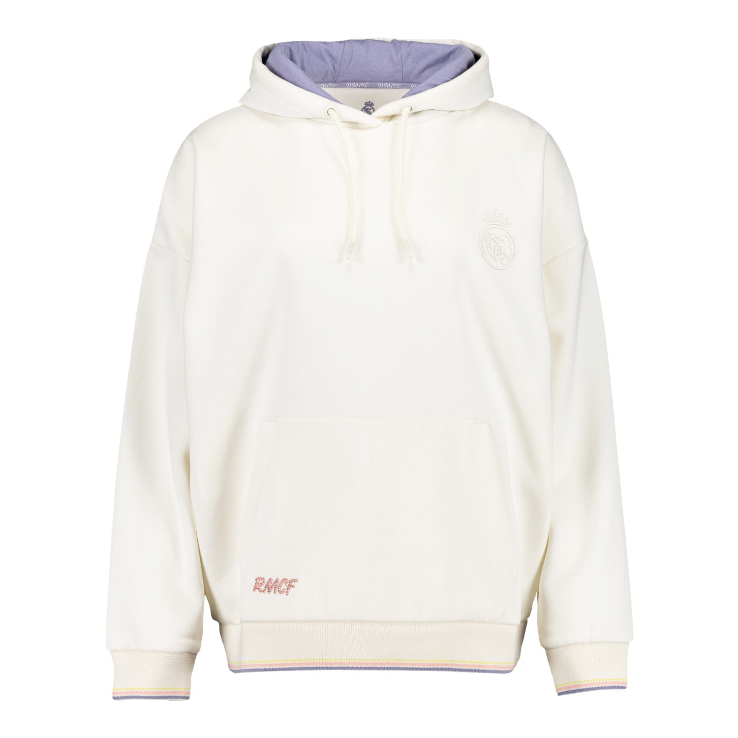 Womens Real Madrid Ladies Vintage Bone Hoodie