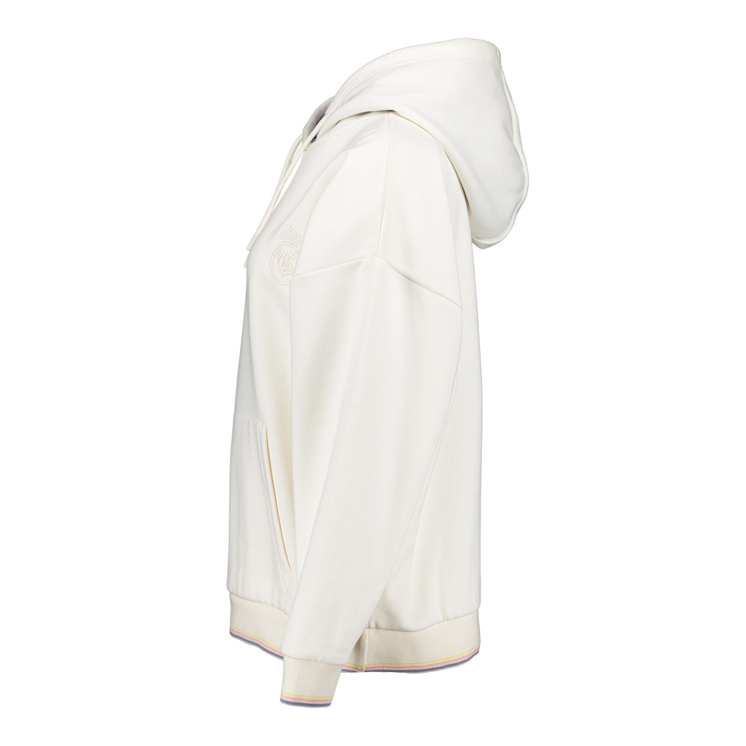 Womens Real Madrid Ladies Vintage Bone Hoodie