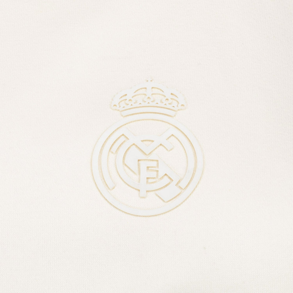 Womens Real Madrid Ladies Vintage Bone Hoodie