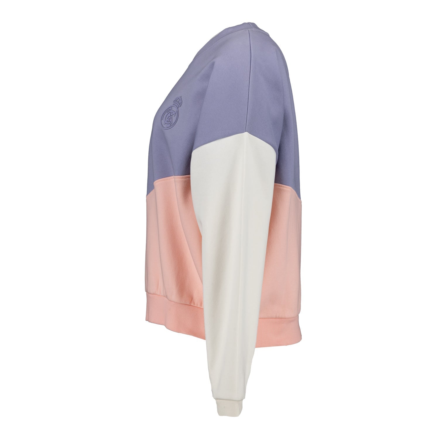 Womens Real Madrid Ladies Vintage Panel Crewneck Sweatshirt