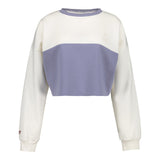 Womens Real Madrid Ladies Vintage Bone Cropped Panel Sweatshirt