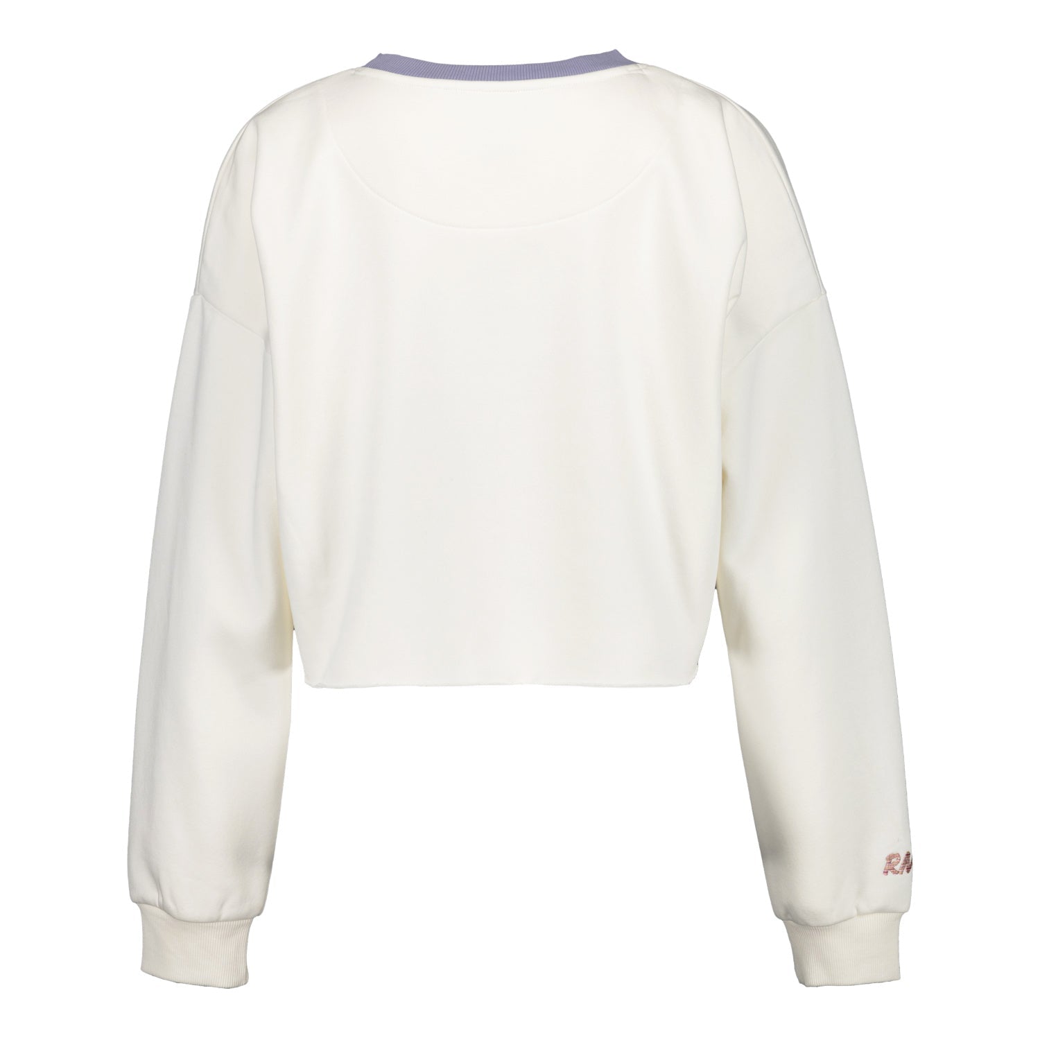 Womens Real Madrid Ladies Vintage Bone Cropped Panel Sweatshirt