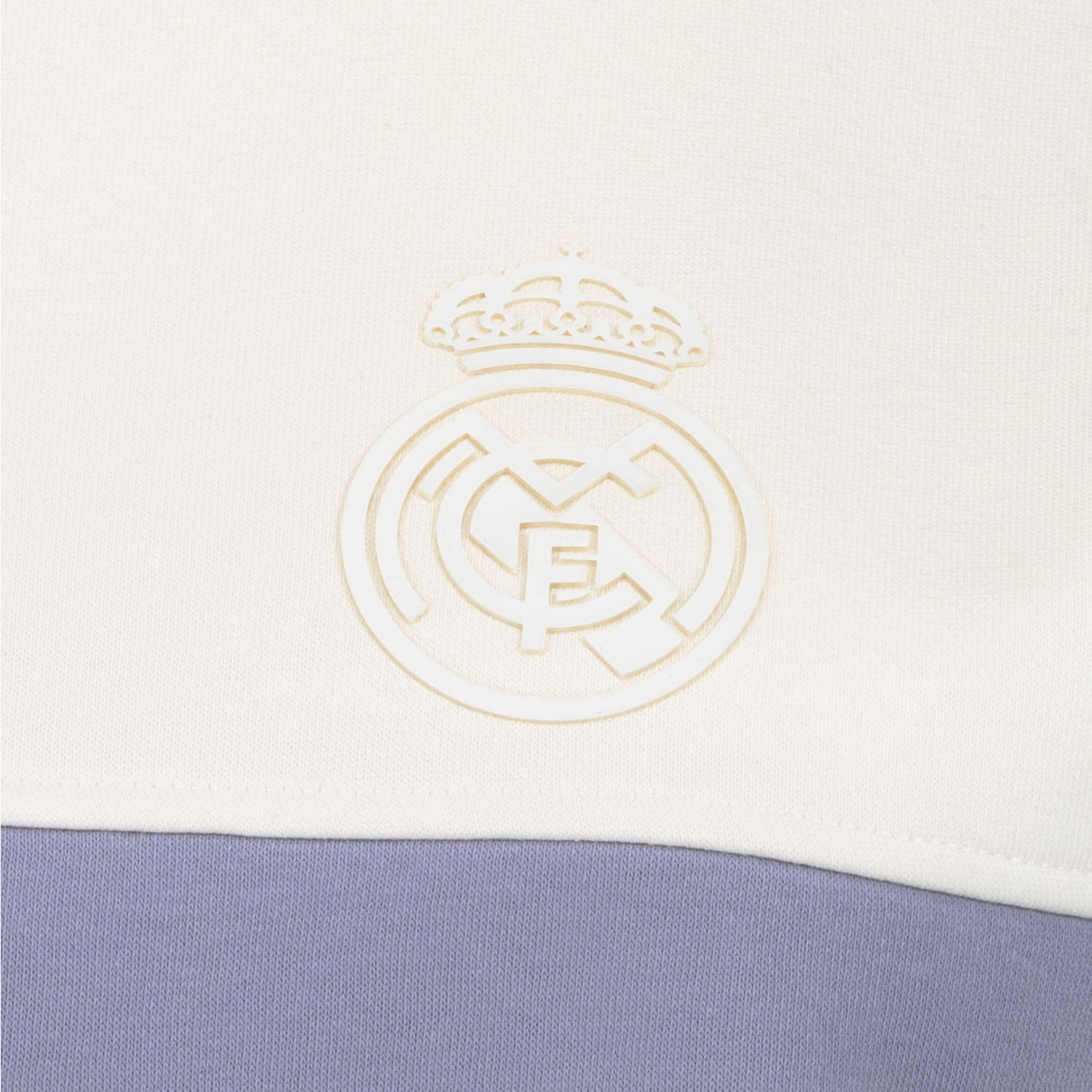 Womens Real Madrid Ladies Vintage Bone Cropped Panel Sweatshirt