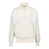 Womens Real Madrid Ladies Vintage Bone Zip Collar Sweatshirt