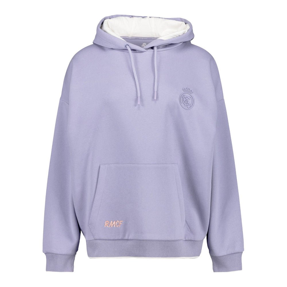 Womens Real Madrid Ladies Vintage Lilac Hoodie