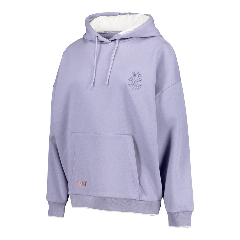 Womens Real Madrid Ladies Vintage Lilac Hoodie