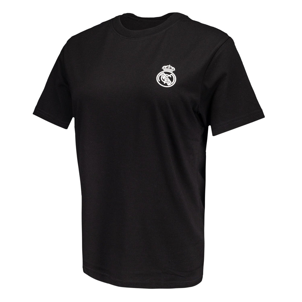 Womens ECO Essentials Real Madrid Monocolor Crest T-Shirt Black