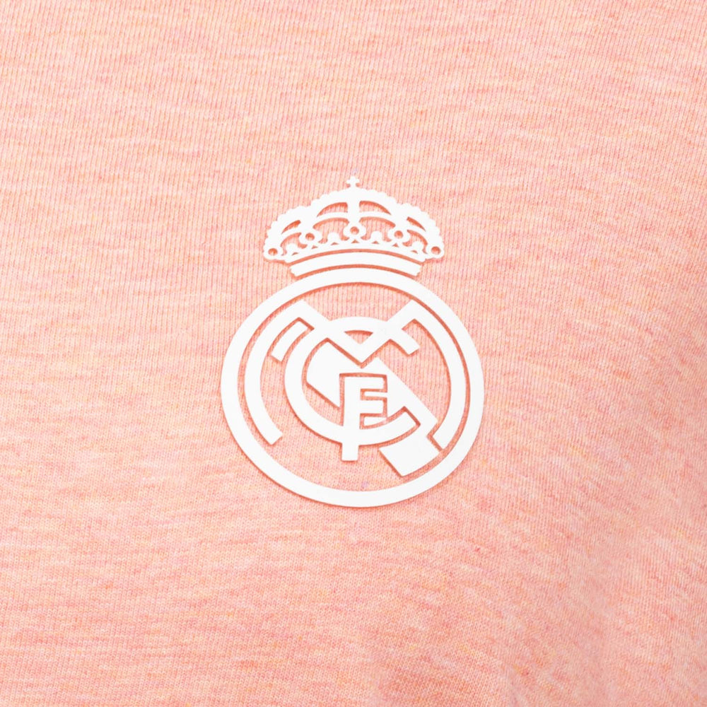 Womens ECO Essentials Real Madrid Monocolor Crest T-Shirt Pink