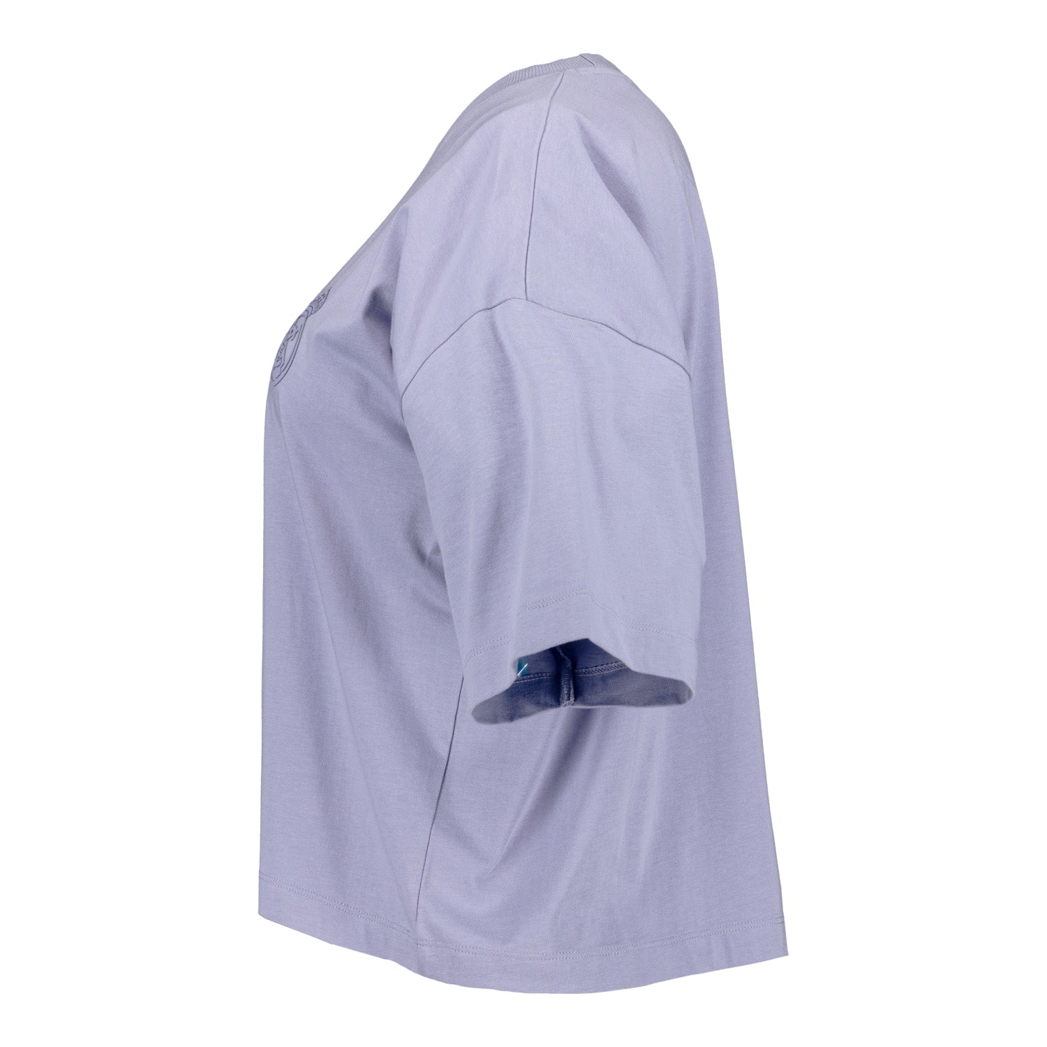 Womens Real Madrid Ladies Vintage Lilac Cropped T-Shirt