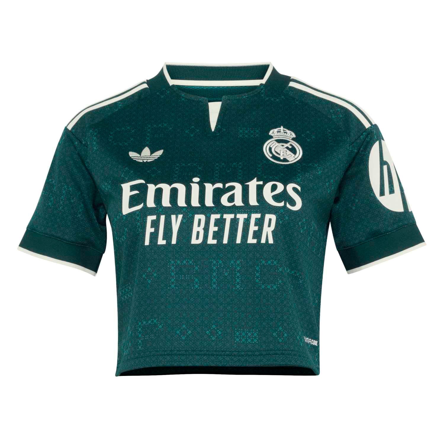Camiseta Cropped Mujer Segunda Equipación Verde 26/27