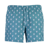 Bañador Diseño Langosta Hombre Verde/Rosa