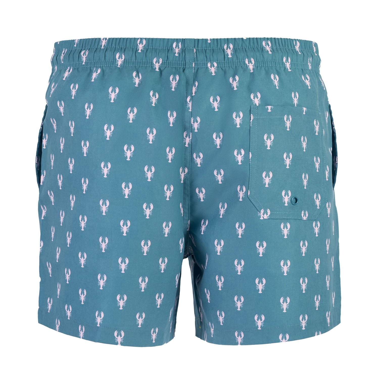 Bañador Diseño Langosta Hombre Verde/Rosa
