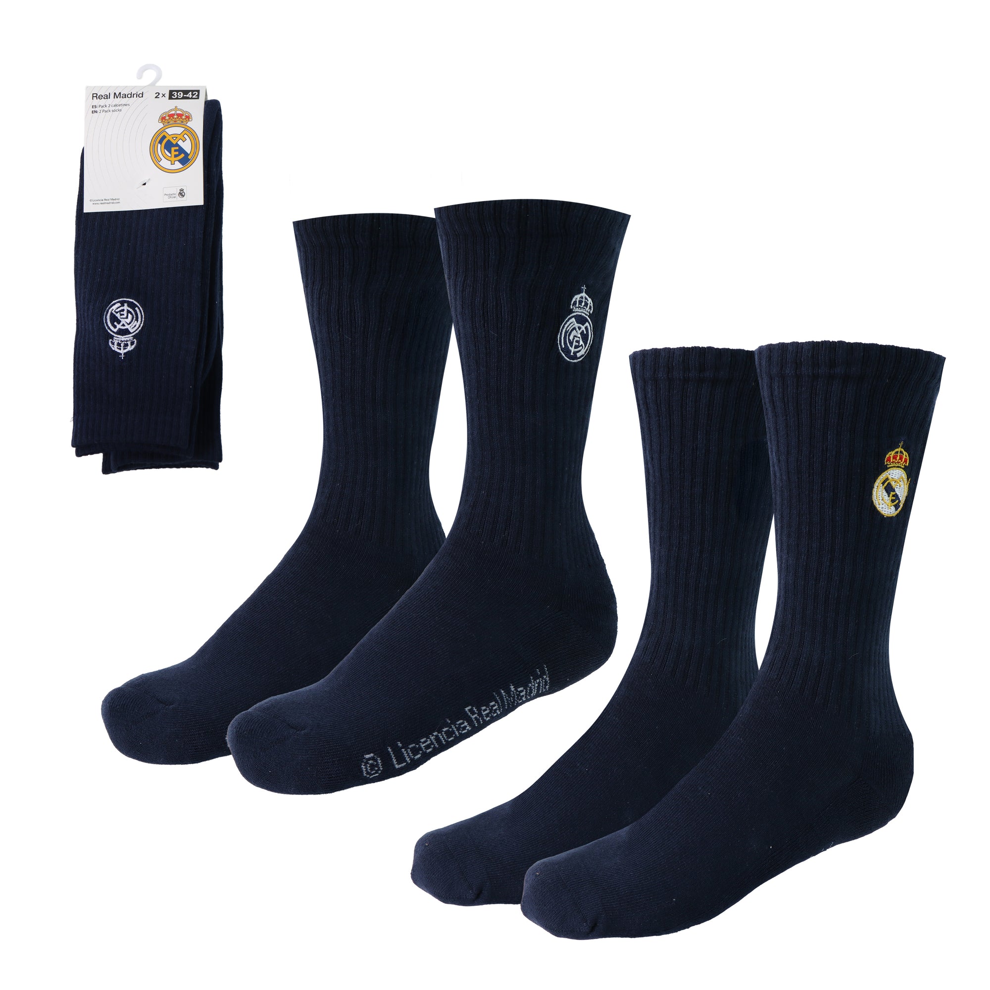 Pack of 2 Long Navy Socks