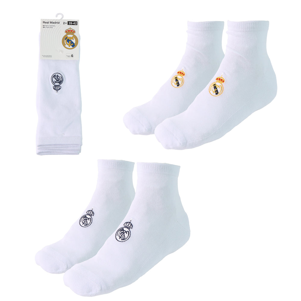 Pack de 2 Calcetines Cortos Blancos