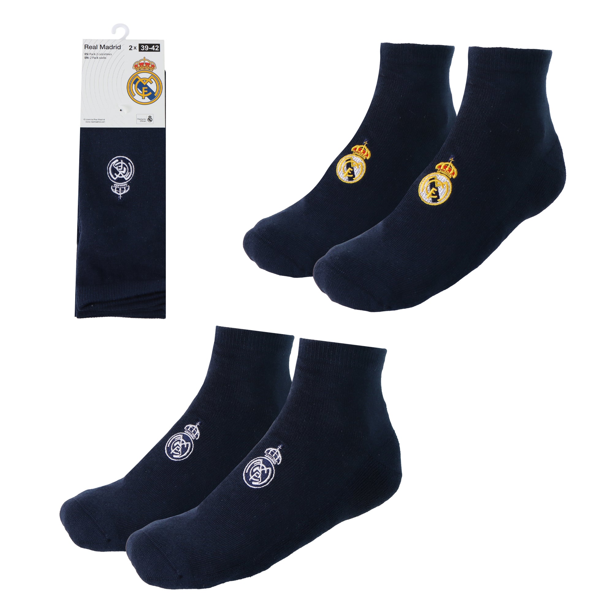 Pack of 2 Short Navy Socks