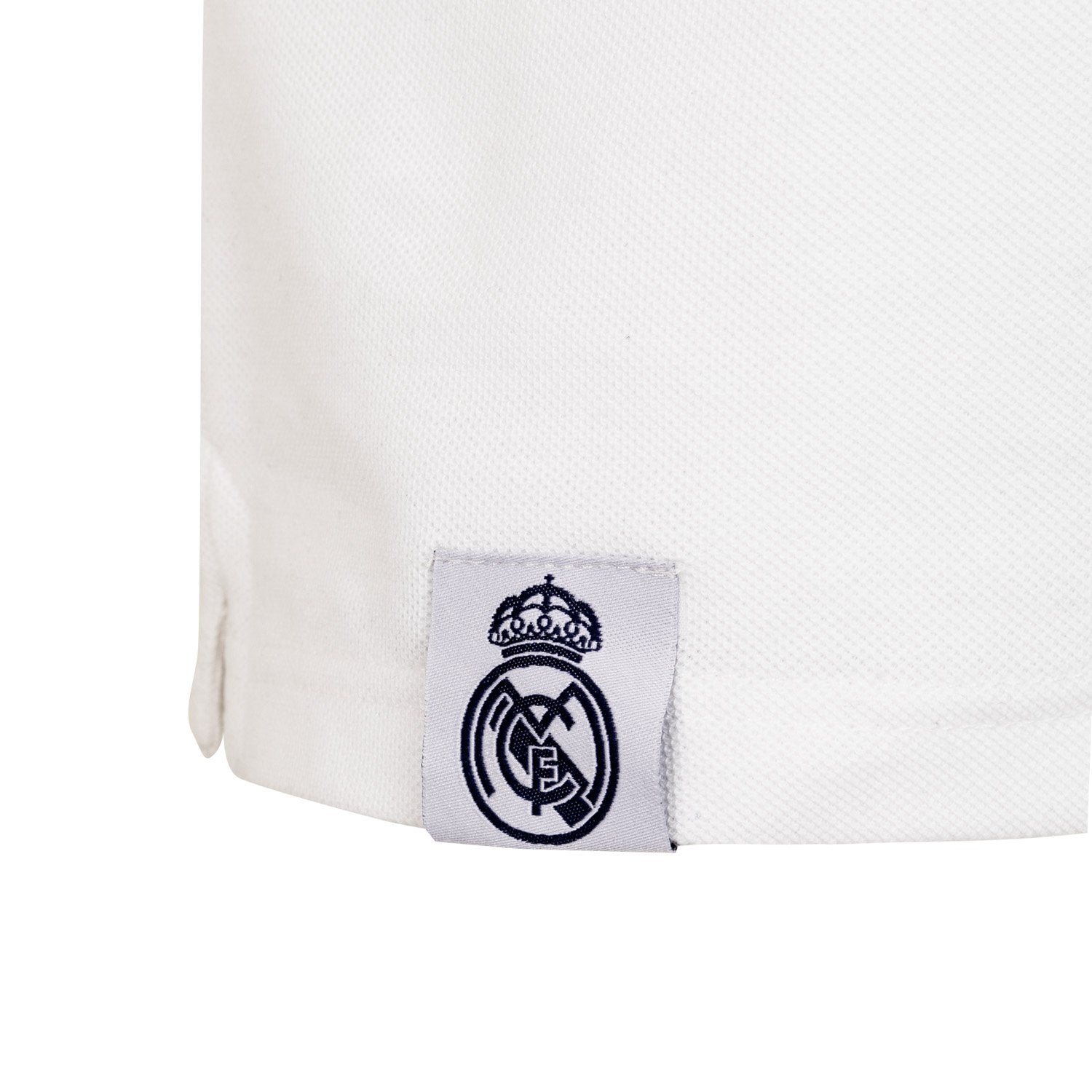 Mens Essentials Color Crest Polo White