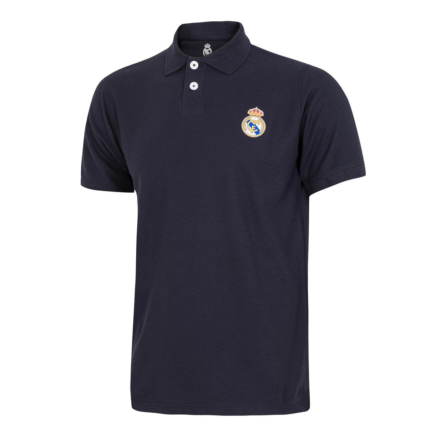 Mens Essentials Color Crest Polo Navy