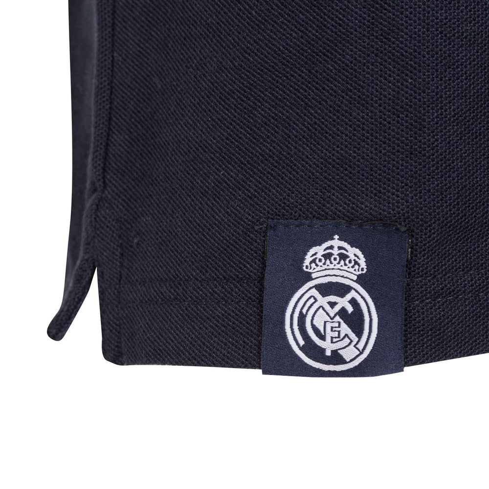 Mens Essentials Color Crest Polo Navy