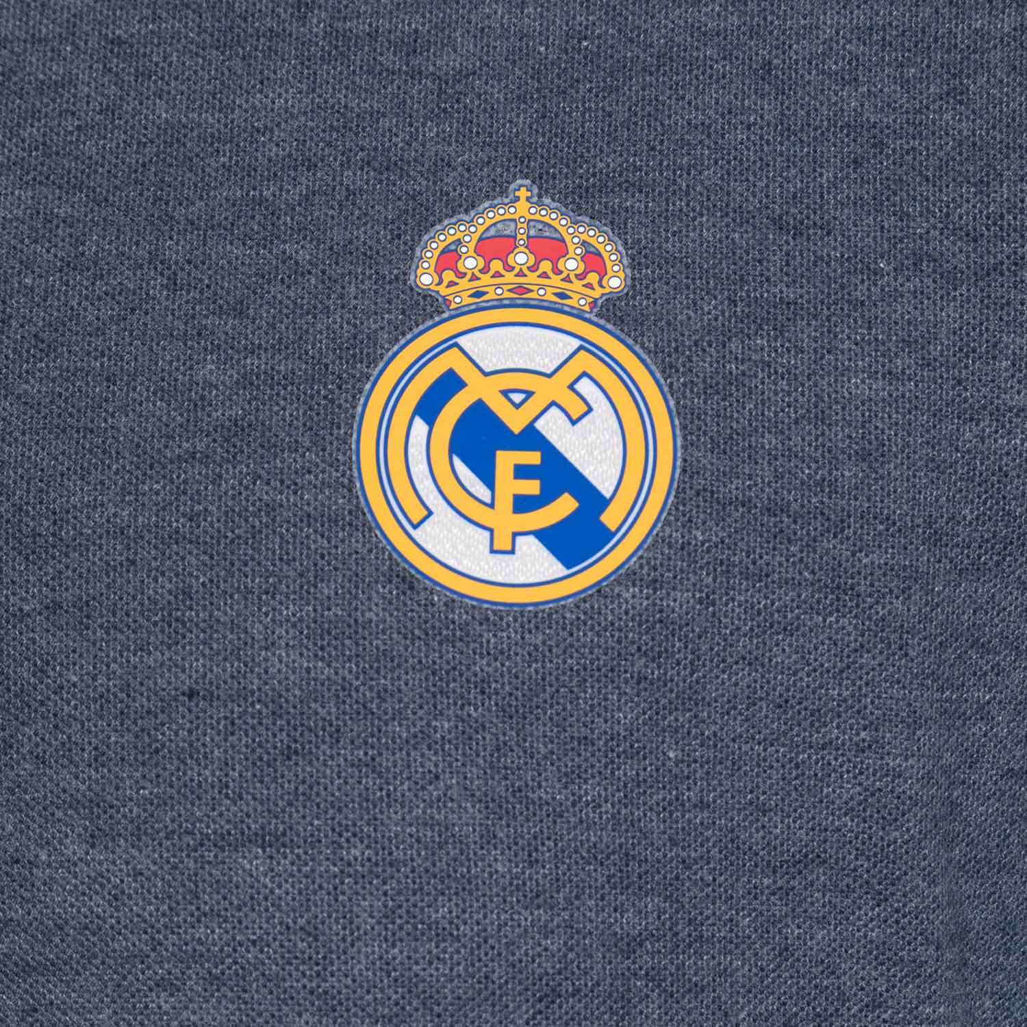 Mens Essentials Color Crest Polo Blue Blend