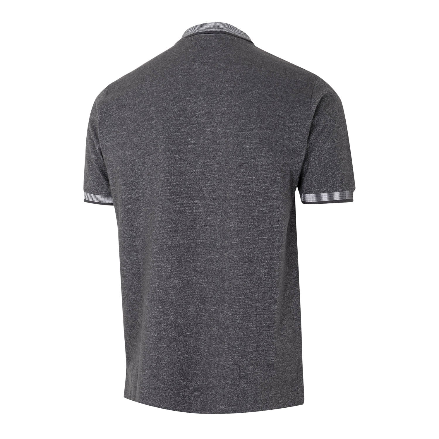 Mens Small Crest Polo Blended Grey