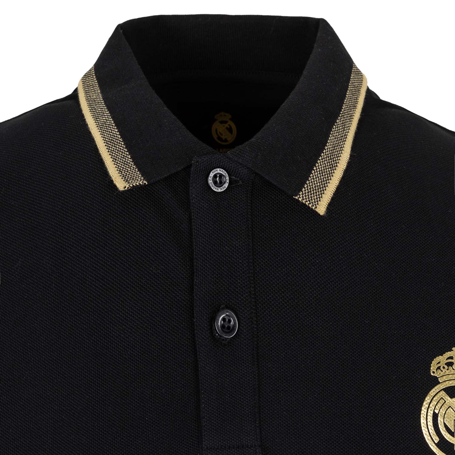 Mens Black & Gold Polo – Official Real Madrid Store