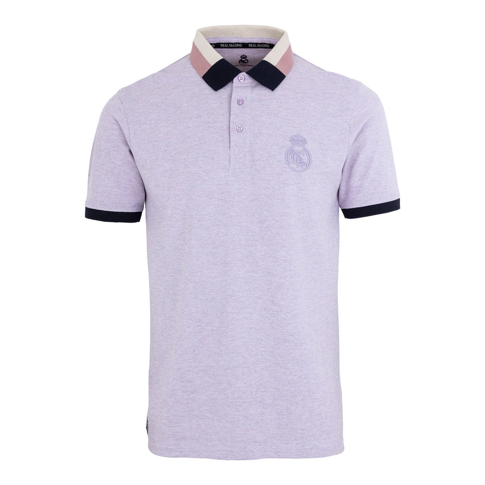 Sakura Mens Block Tipped Collar Polo Purple