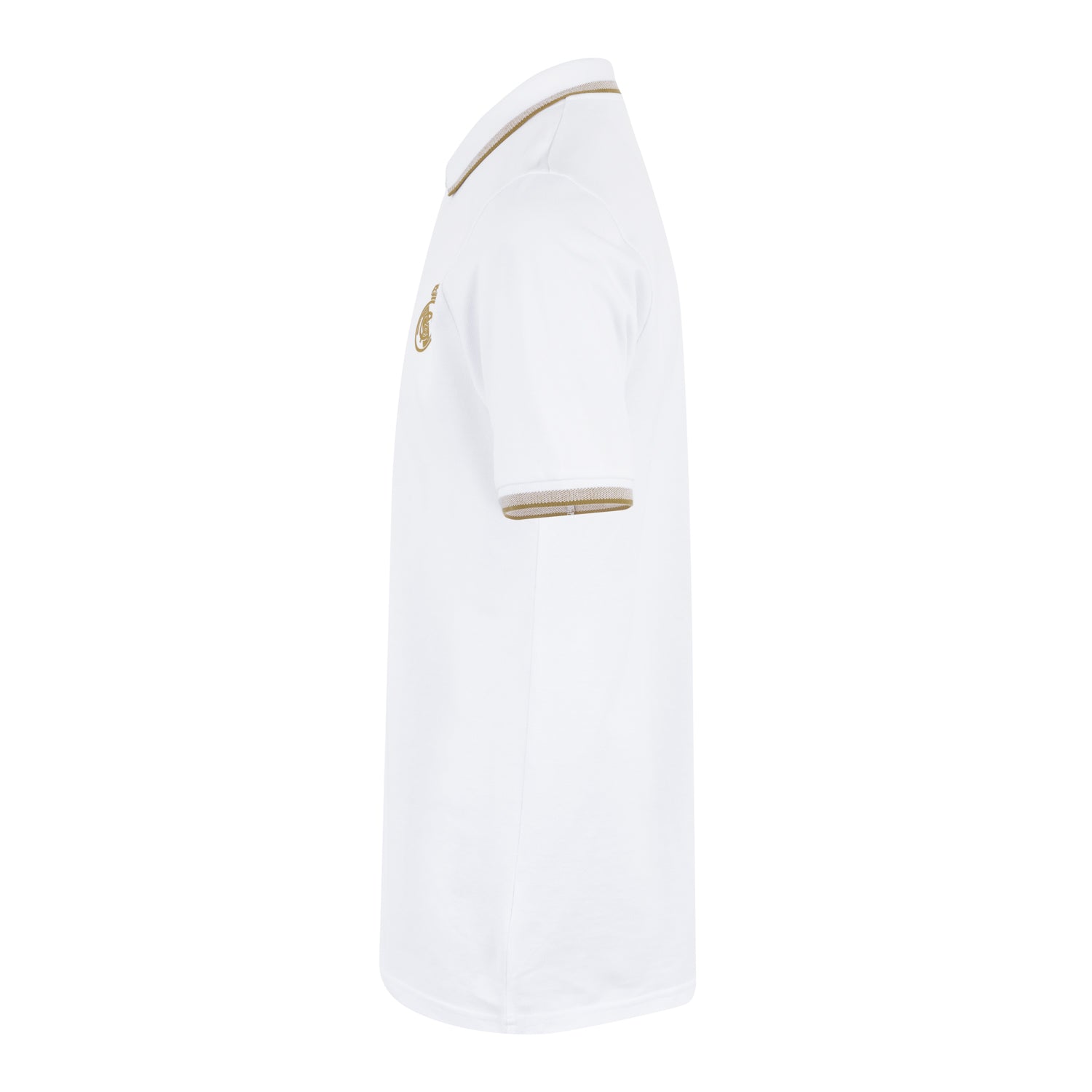 Real Madrid  ポロシャツ ホワイト Mens White & Gold Polo – Official Real Madrid Store