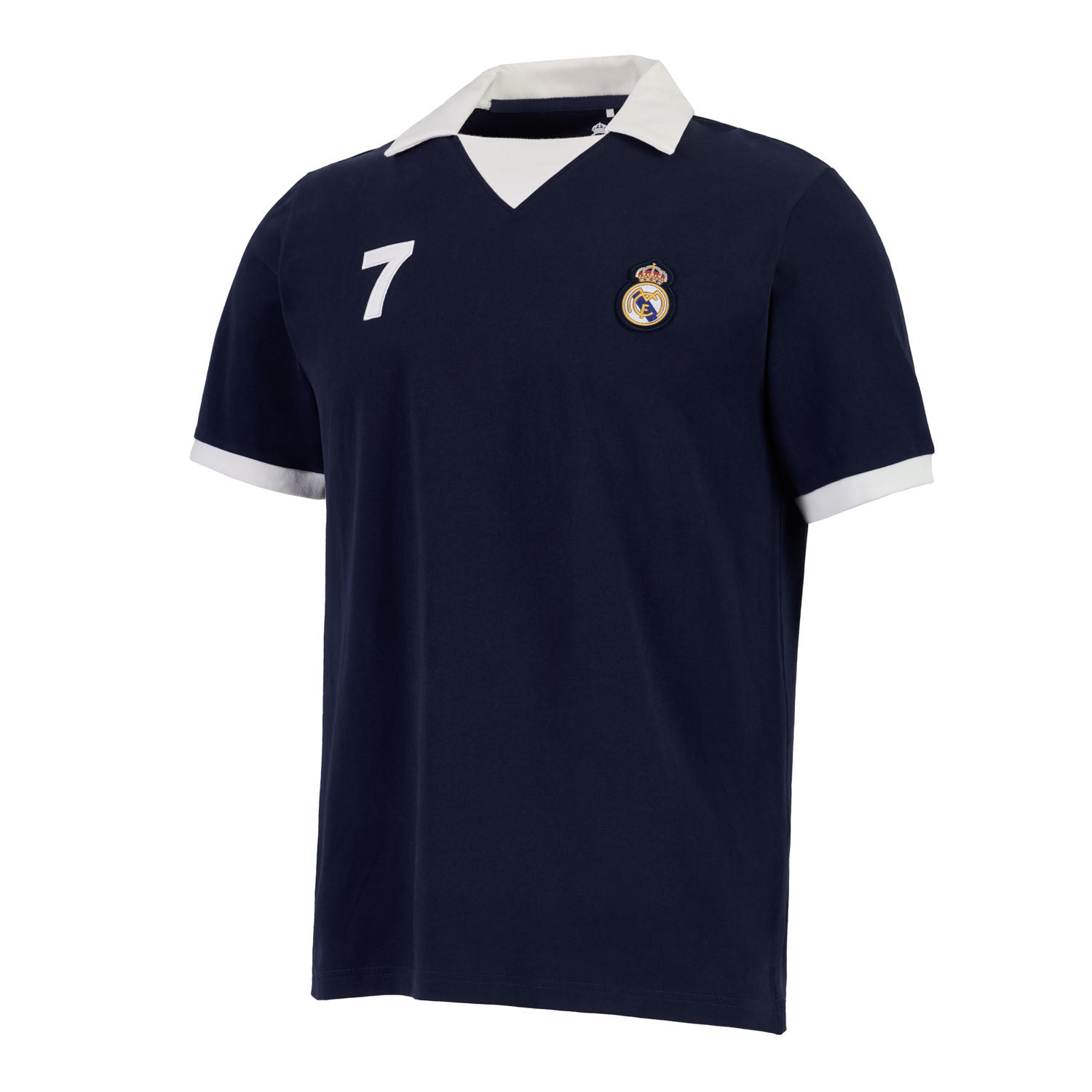 Men's Retro Short Sleeve Cotton Polo Navy Blue