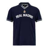 Men's Retro RM Short Sleeve Cotton Polo Navy Blue