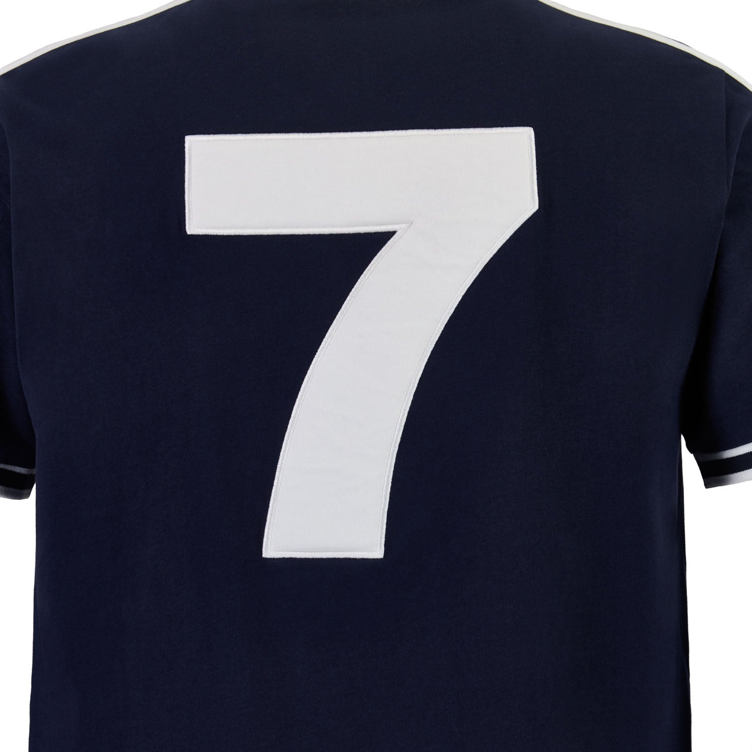 Men's Retro RM Short Sleeve Cotton Polo Navy Blue