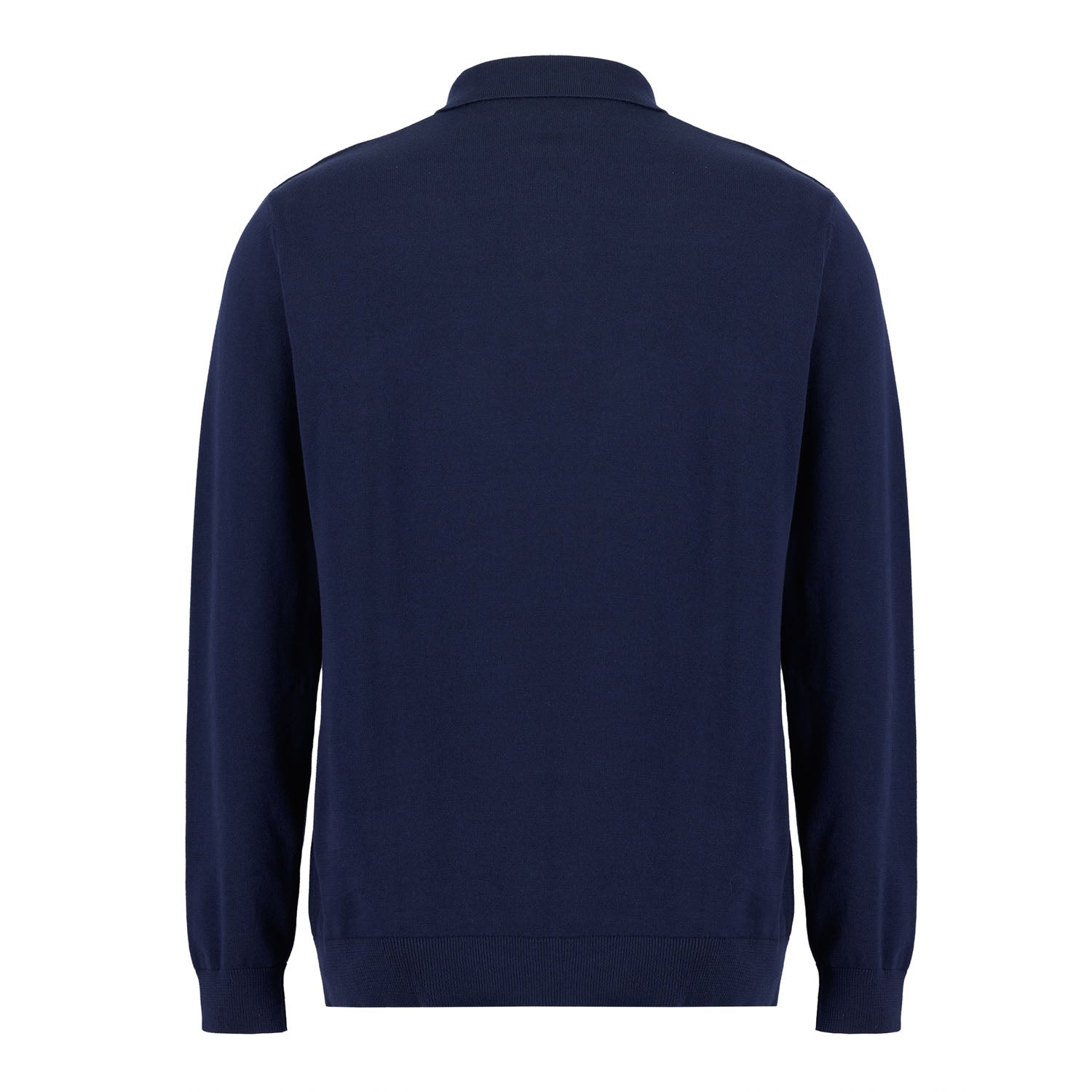 Polo Hombre Halfway Manga Larga 100% Algodón Azul Marino