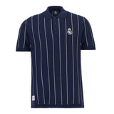Men's Halfway Short Sleeve Polo 100% Cotton Navy Blue