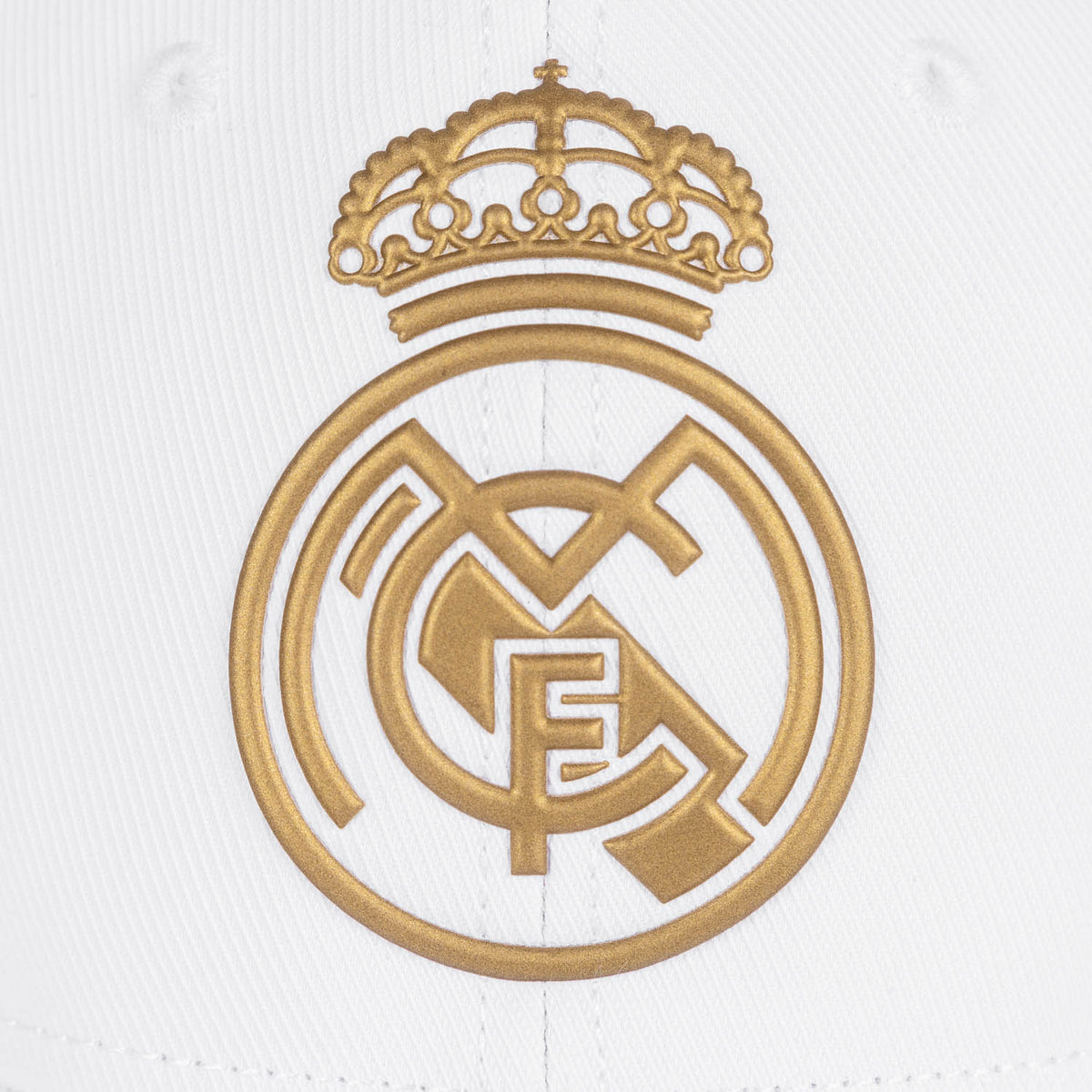 Gorra Escudo Real Madrid Blanca/Dorada