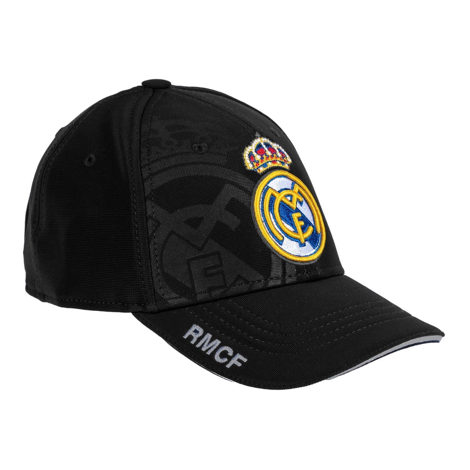 Real Madrid Crest Detail Cap - Black