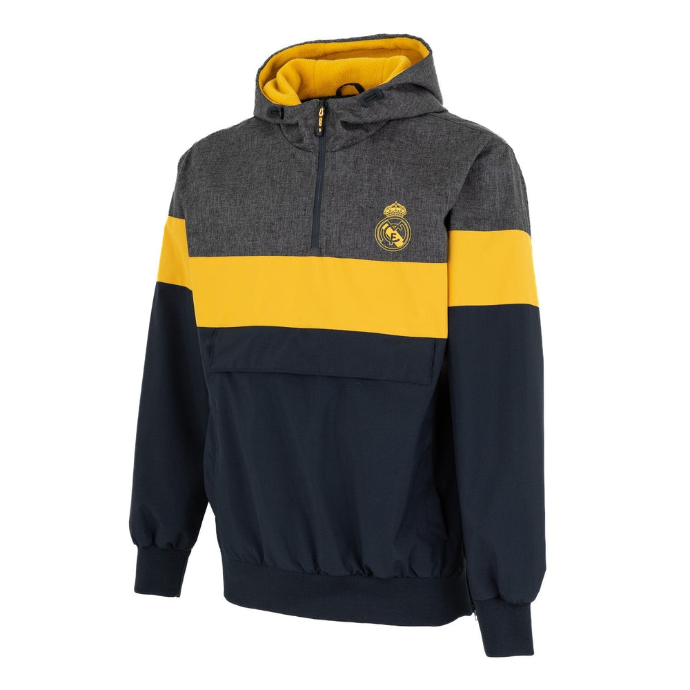 Mens Outerwear Anorak Jacket Fabric Block Navy