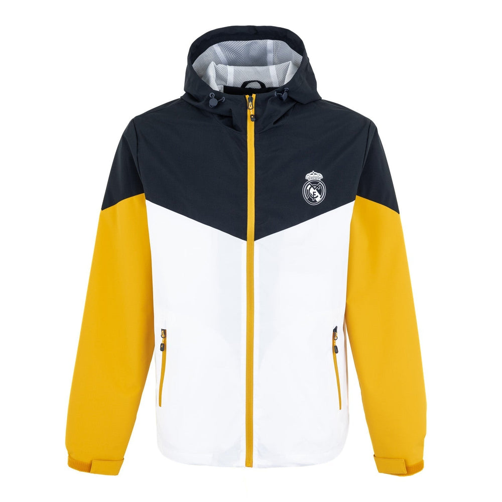 Mens Outerwear Color Block Windbreaker White