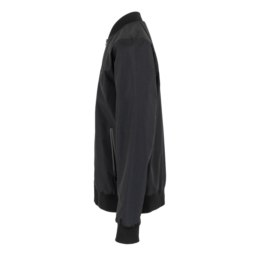 Mens Outerwear Light Bomber Jacket Monocolor Black