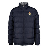 Mens Outerwear Reversible Reflective Puffer Jacket Navy