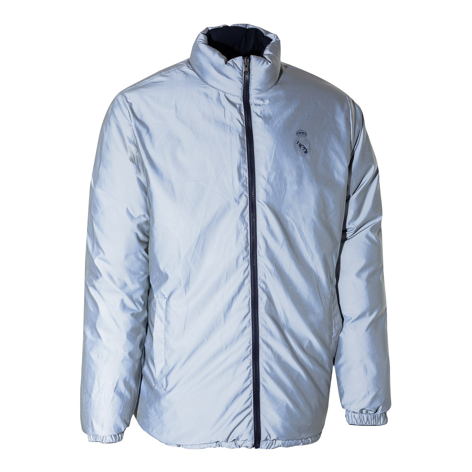 Mens Outerwear Reversible Reflective Puffer Jacket Navy – Official